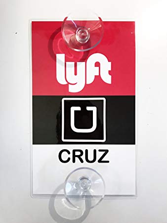 Custom Lyft Uber Logo - Uber Lyft Decal Sign Rideshare Car Display Cards