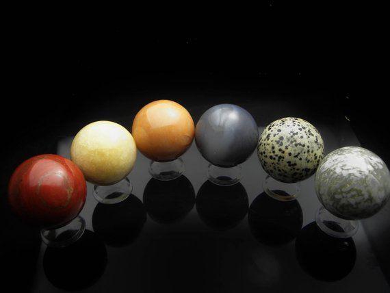 Grey Yellow Sphere Logo - 50mm Spheres|Crystal Spheres|Red Jasper|Yellow Calcite| Grey Banded ...