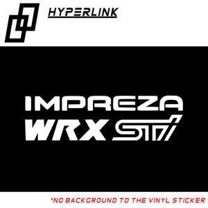 WRX STI Logo - Subaru Impreza WRX STi logo Car Windshield Window Decal Vinyl | eBay