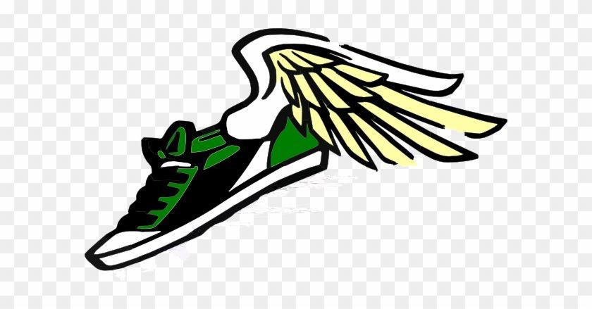 Name of Shoe with Wings Logo - Track Shoe With Wings Clip Art With Wings Logo