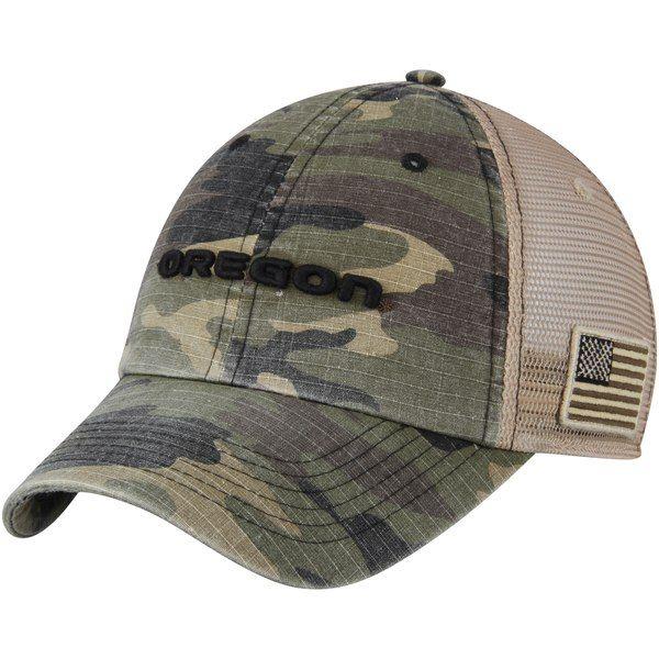 Camo Oregon Ducks Logo - Men's Top of the World Camo Oregon Ducks Declare Trucker Adjustable ...