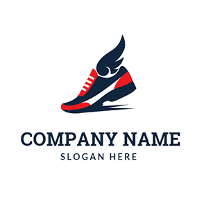Name of Shoe with Wings Logo - Free Fashion Logo & Beauty Logo Designs | DesignEvo Logo Maker