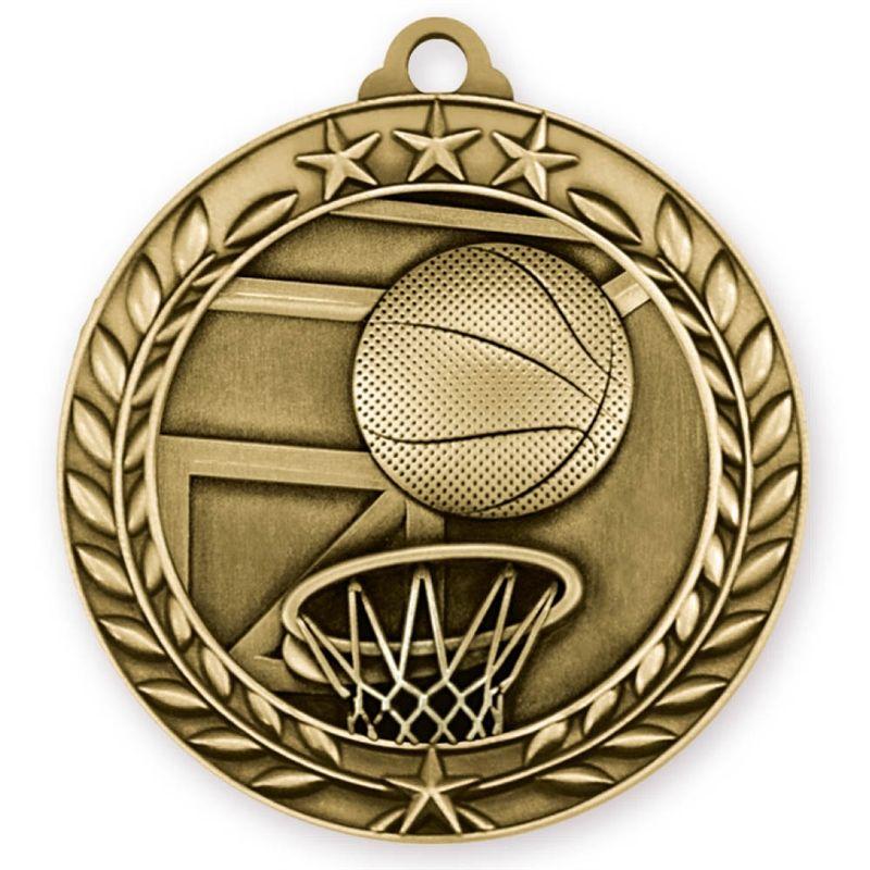 Gold Basketball Logo - Cheap Basketball Medals | Gold Basketball Medals | Express Medals