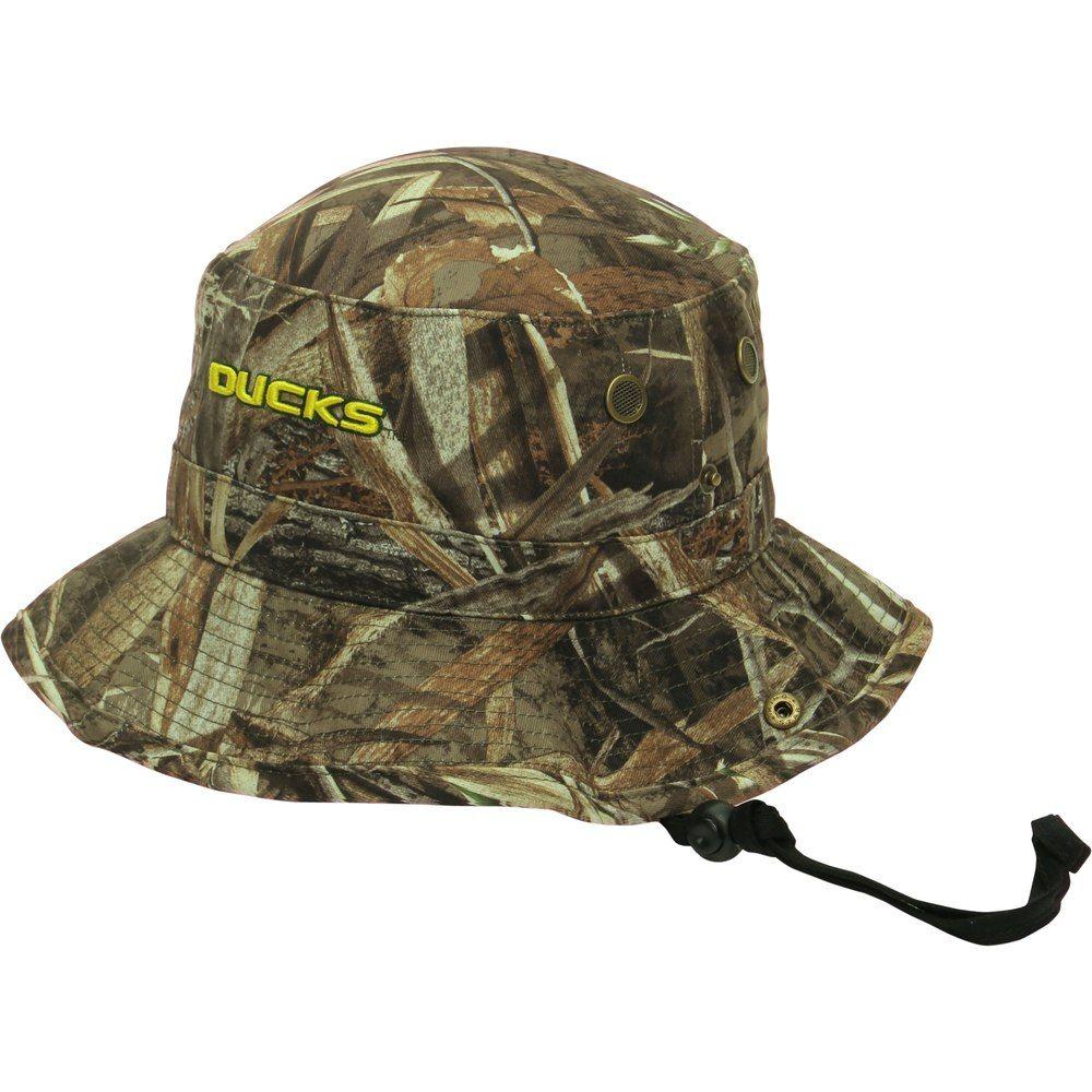 Camo Oregon Ducks Logo - Men's Top of the World Realtree Camo Oregon Ducks Boonie Max Bucket ...