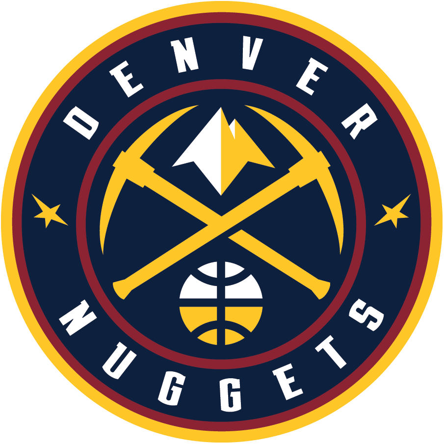 Gold Basketball Logo - Denver Nuggets Primary Logo - National Basketball Association (NBA ...