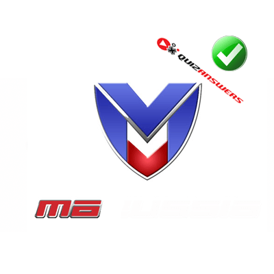 Red and White M Logo - Red and blue car Logos