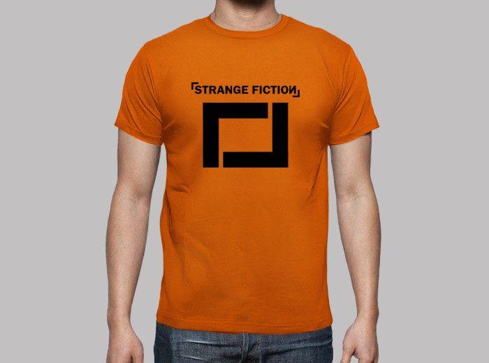 Orange Colored Logo - T Shirt Manga Short Guy Orange / Black Colored Logo T Shirt