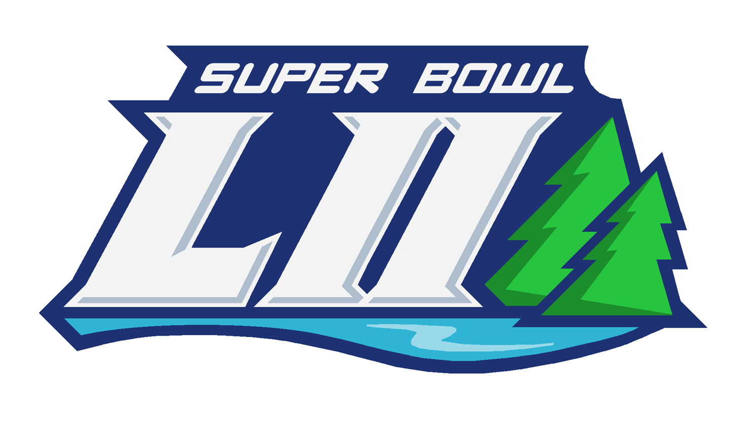 River Flowing Logo - Super Bowl LII Logo Concept - Concepts - Chris Creamer's Sports ...