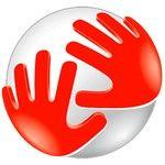 Globe with Red Hands Logo - Logos Quiz Level 5 Answers - Logo Quiz Game Answers