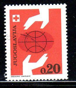 Globe with Red Hands Logo - YUGOSLAVIA #RA35 1969 RED CROSS HANDS & GLOBE MINT VF NH O.G