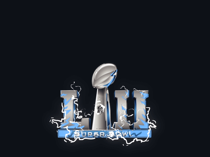 LII Logo - Super Bowl LII Logo Lightning Animation
