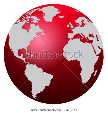 Globe with Red Hands Logo - 14 Best Photos of Red Globe Logo Icon - Red World Globe Map, Green ...