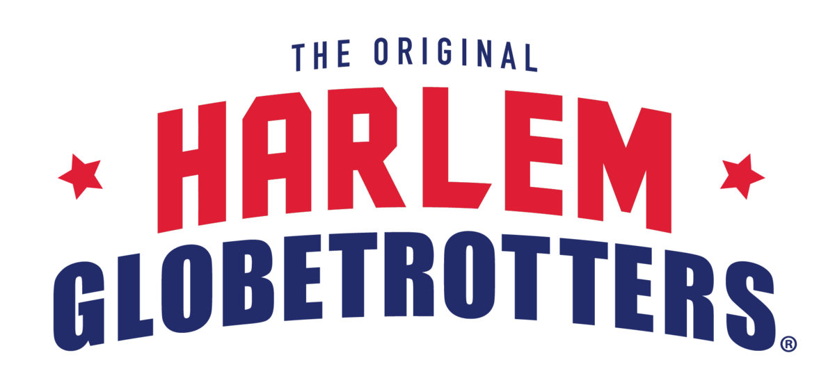 Red White and Black Basketball Logo - Harlem Globetrotters