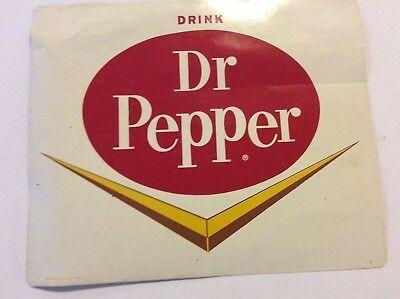 Dr Pepper Old Logo - DR PEPPER Rare 1960's Original New Old Stock Decal - $35.00