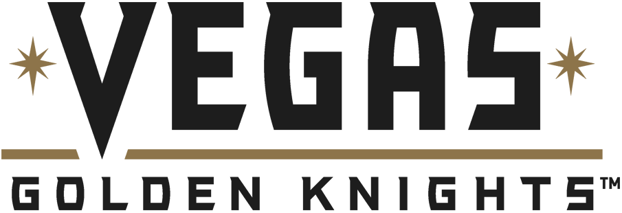 Gold and Black Knights Logo - Vegas Golden Knights Wordmark Logo Hockey League NHL