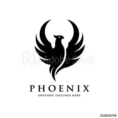 Pheonix Bird Logo - luxury phoenix logo concept, best phoenix bird logo design