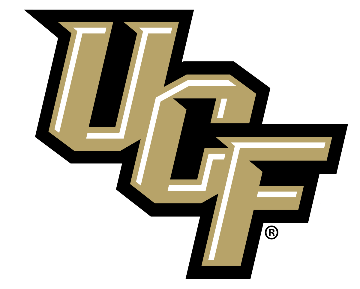 Red and Black Knights Basketball Logo - UCF Knights