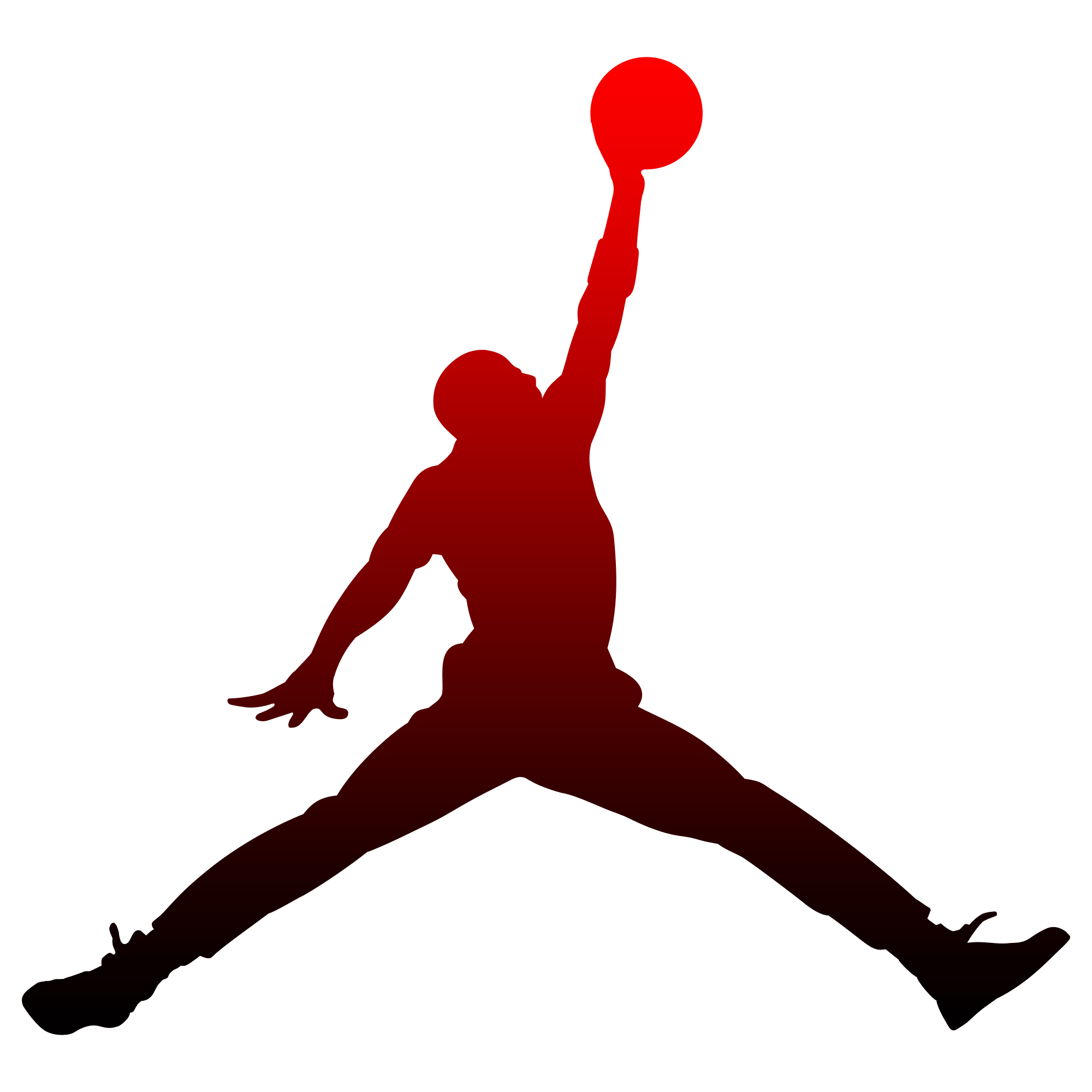Red Jordan Logo - Red Jordan Logo Clipart
