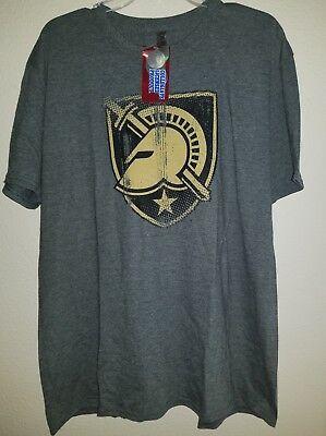 Gold and Black Knights Logo - NEW MENS NCAA Army Black Knights Logo T Shirt Size XL Gray Black