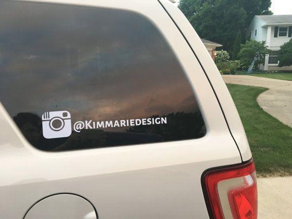 Instagram Car Logo - Instagram Car Decal Ad by DesignsByKimmarie on Etsy | Vinyl window ...