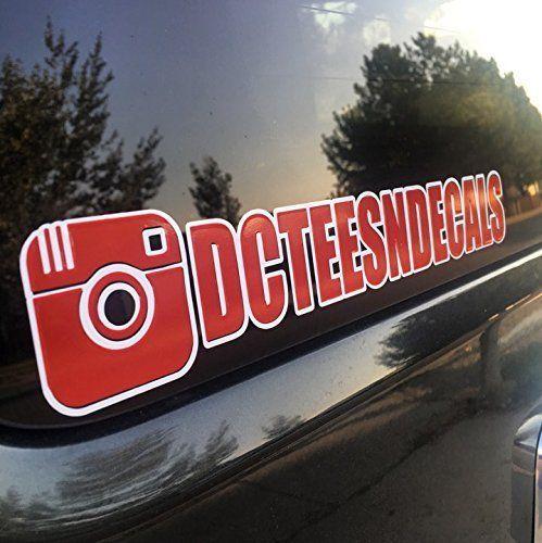 Instagram Car Logo - Instagram Username Car Decal Advertising Car