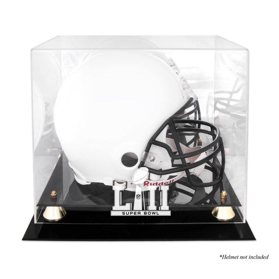 LII Logo - Fanatics Authentic Super Bowl LII Golden Classic Helmet Logo Display Case