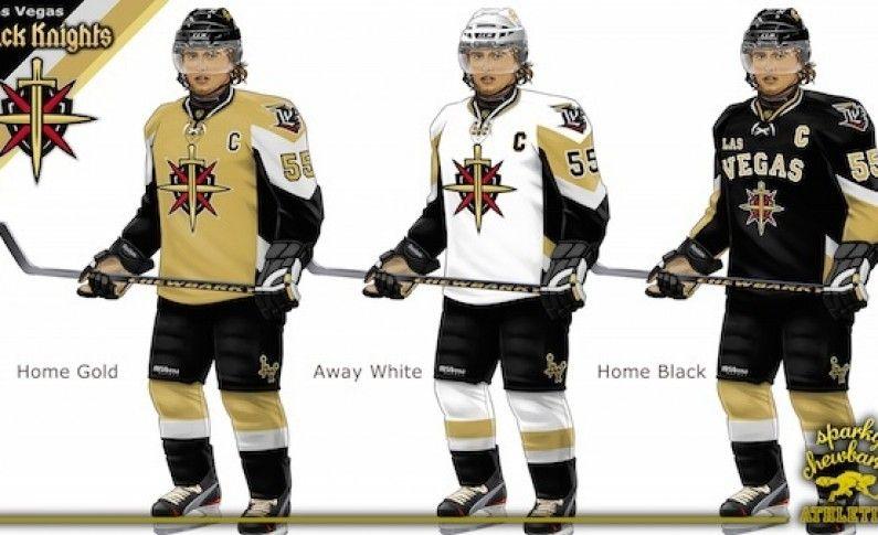 Gold and Black Knights Logo - Las Vegas Black Knights Concept Jersey