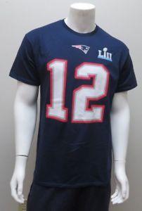 LII Logo - Tom Brady #12 New England Patriots Super Bowl LII Logo Mens Football ...