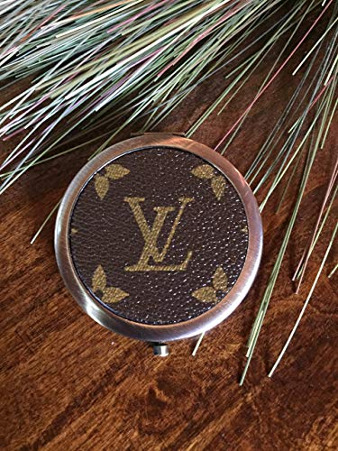 Close Up of Louis Vuitton Logo - Amazon.com: Handcrafted compact mirror fashioned with authentic ...