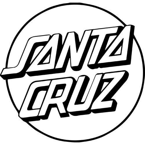 Black and White Santa Cruz Logo - Santa Cruz Decal Sticker - SANTA-CRUZ-SKATEBOARD | Thriftysigns