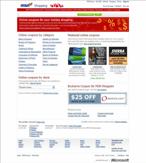 MSN Shopping Logo - Bargainbetty.com powers MSN Shopping Coupons - :