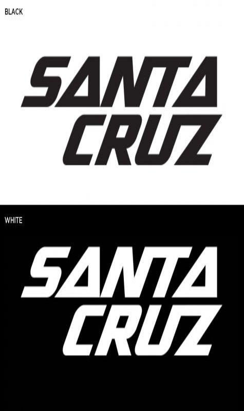 Santa Cruz Bicycles Logo - Santa Cruz Die Cut Sticker - Stacked Logo | Jungle Products Ltd
