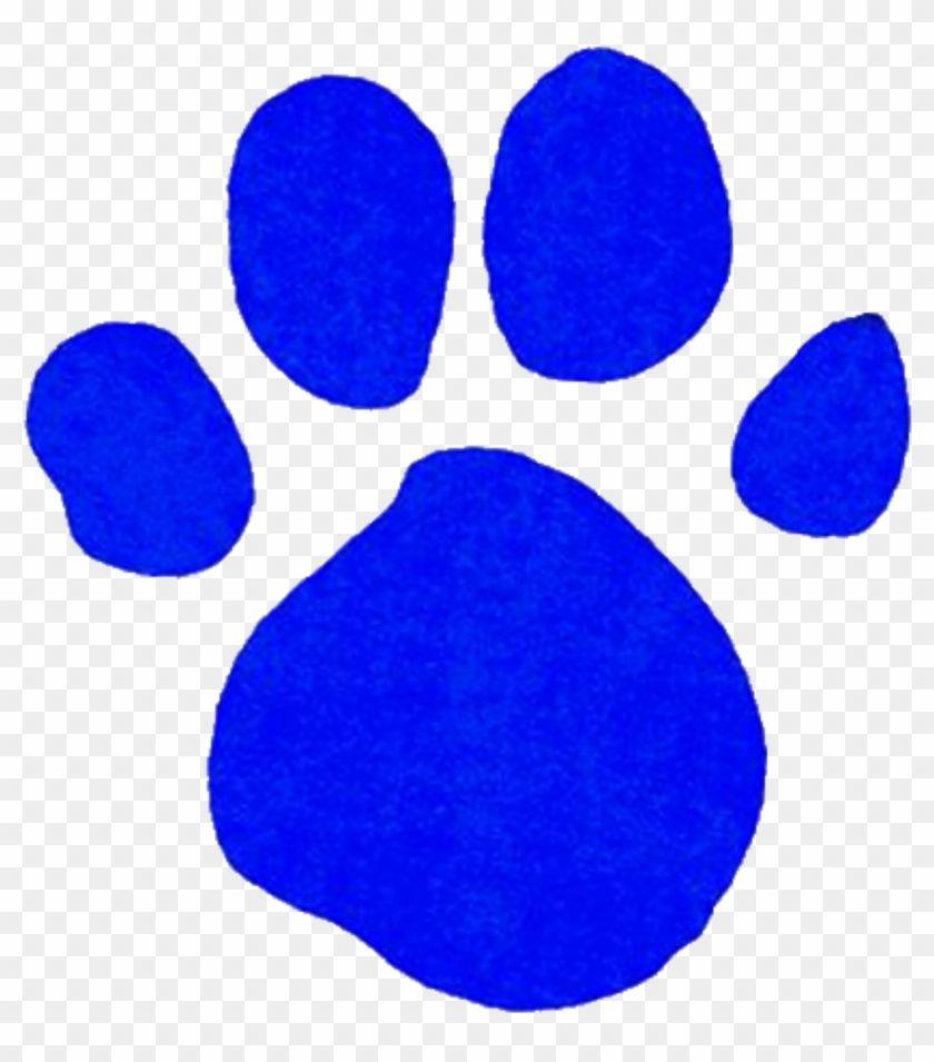 Blue Clue Print Paw Logo - Comely Blue Paw Print Clip Art Medium Size - Blue's Clues Gold Clues ...