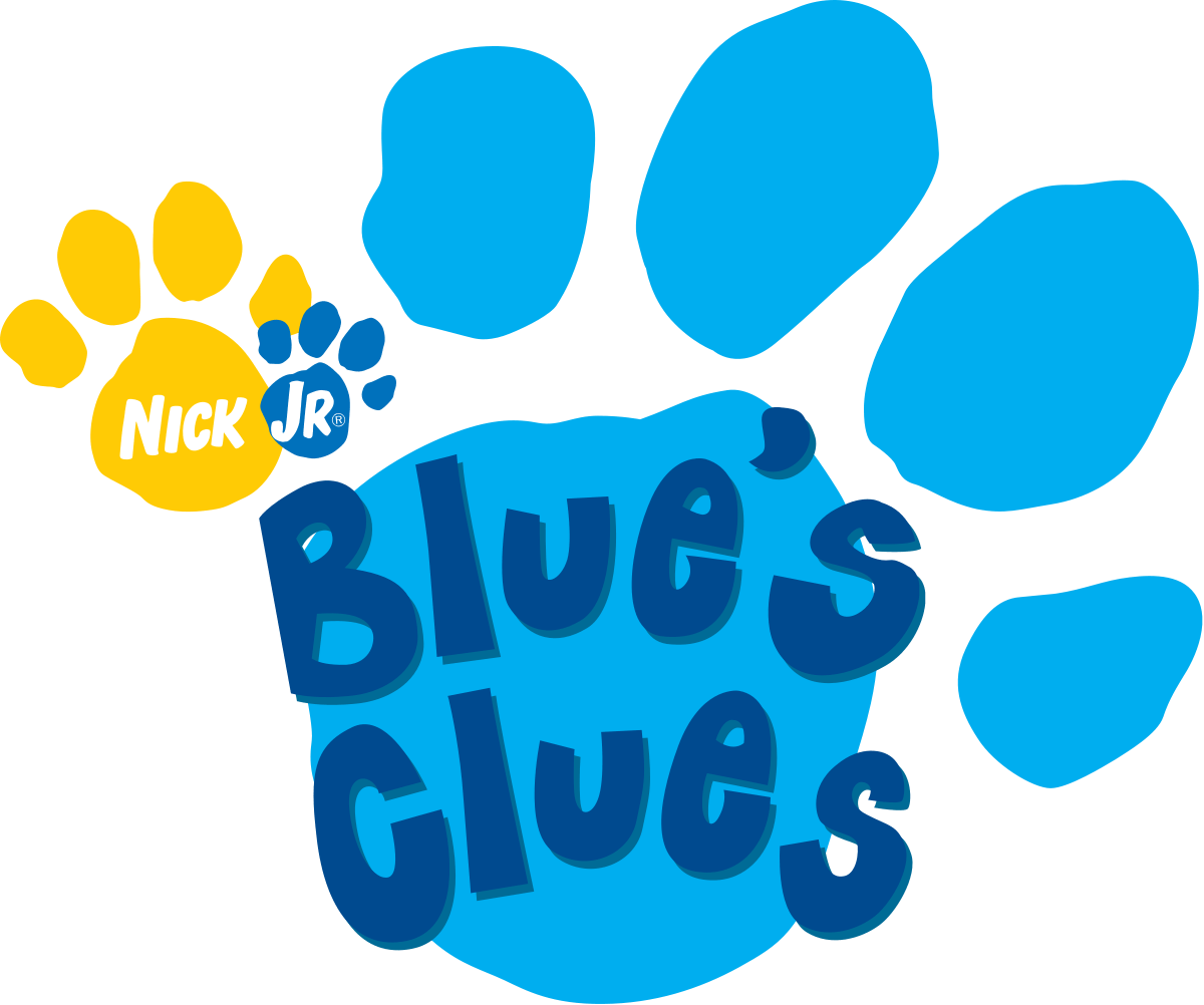 Asian Print Blue Paw Logo - Blue's Clues