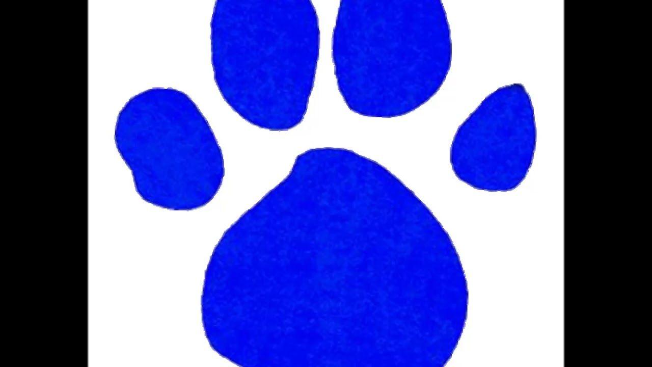Blue Clue Print Paw Logo - Blues Clues pawprint cymbol sound