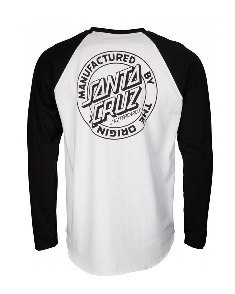 Black and White Santa Cruz Logo - Santa Cruz Baseball Long Sleeve | Creepz Streetwear | Dordrecht