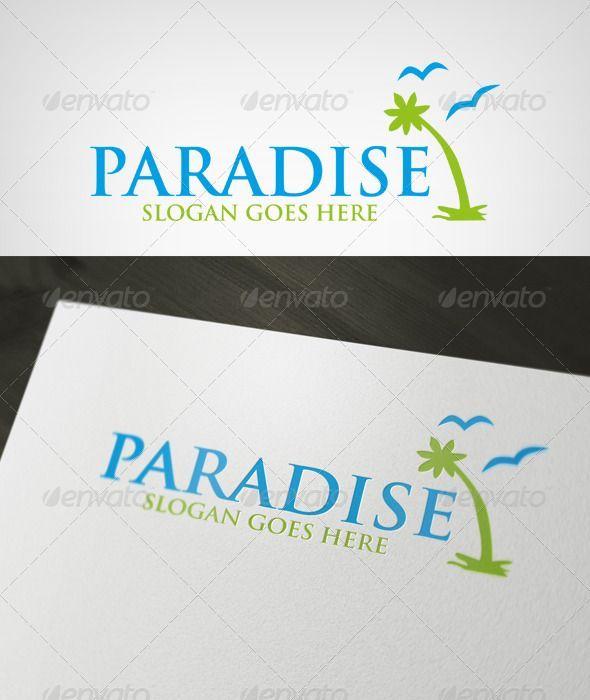 Paradise Water Logo - Nature Logo Water. Logos, Logo templates