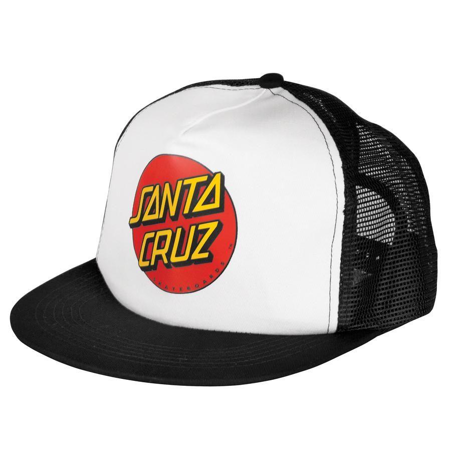 Black and White Santa Cruz Logo - Santa Cruz Classic Dot Trucker Mesh Hat Black/White – Santa Cruz ...
