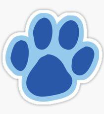 Blue Clue Print Paw Logo - Blues Clues Stickers