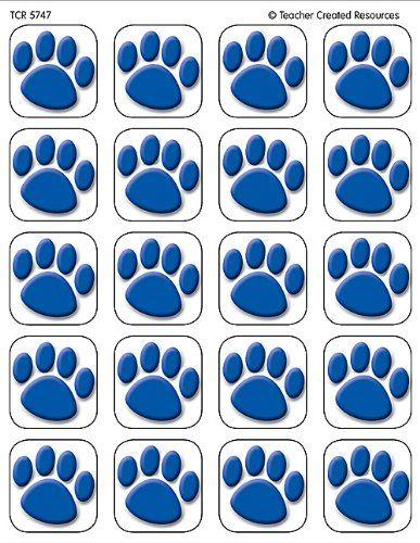 Blue Clue Print Paw Logo - Amazon.com: Teacher Created Resources, 120 Blue Paw Prints Stickers ...