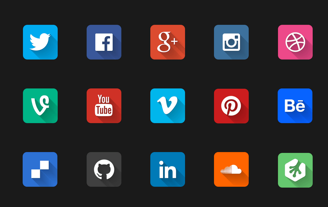 Top Social Media Logo - The Best Social Media Icon for your Website