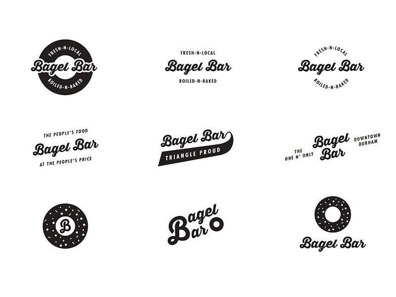 Bagel Logo - Bagel Bar Logo Explorations