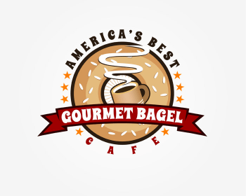 Bagel Logo - America's Best Gourmet Bagel Cafe
