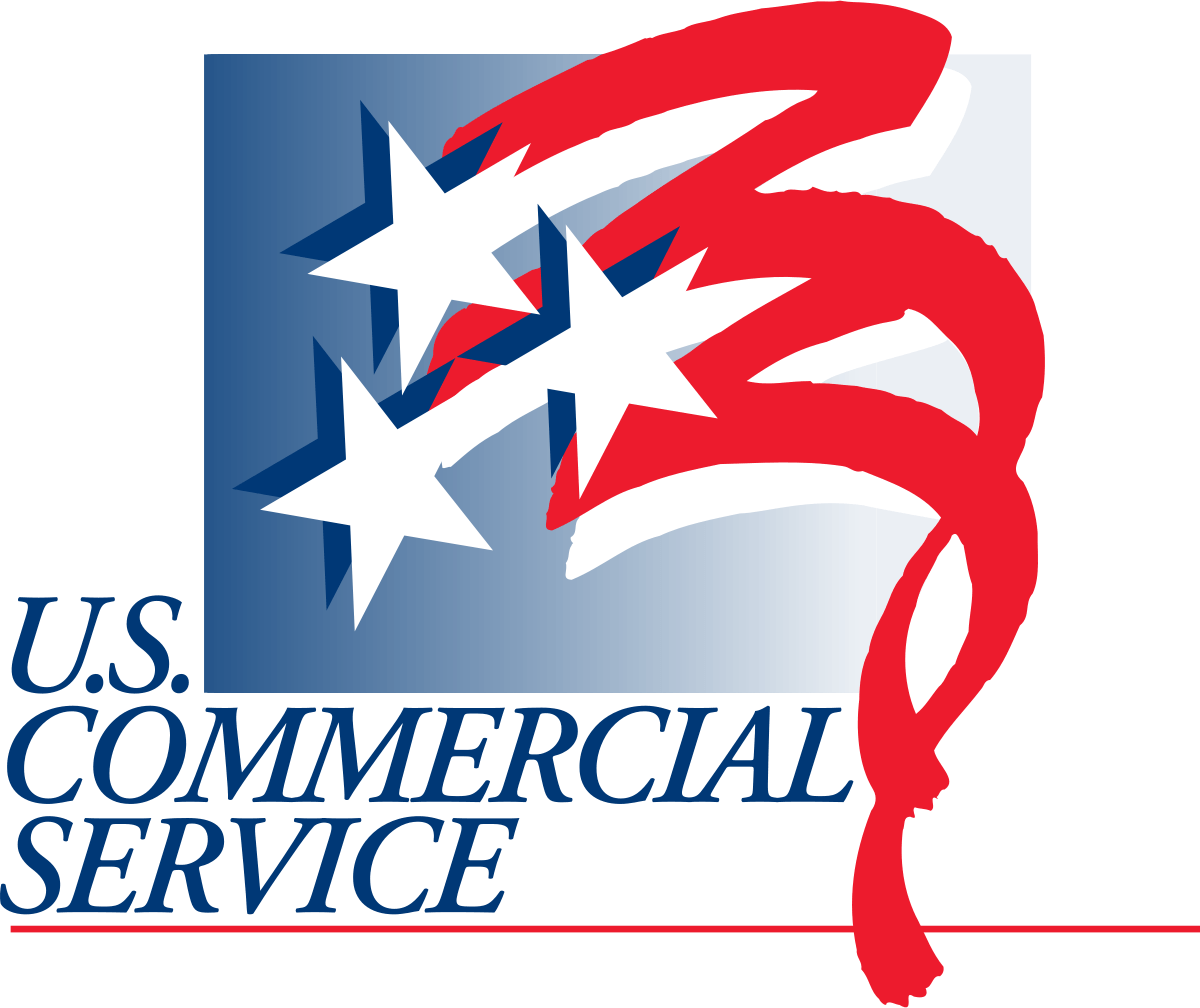 Red and Blue Services Logo - United States Commercial Service