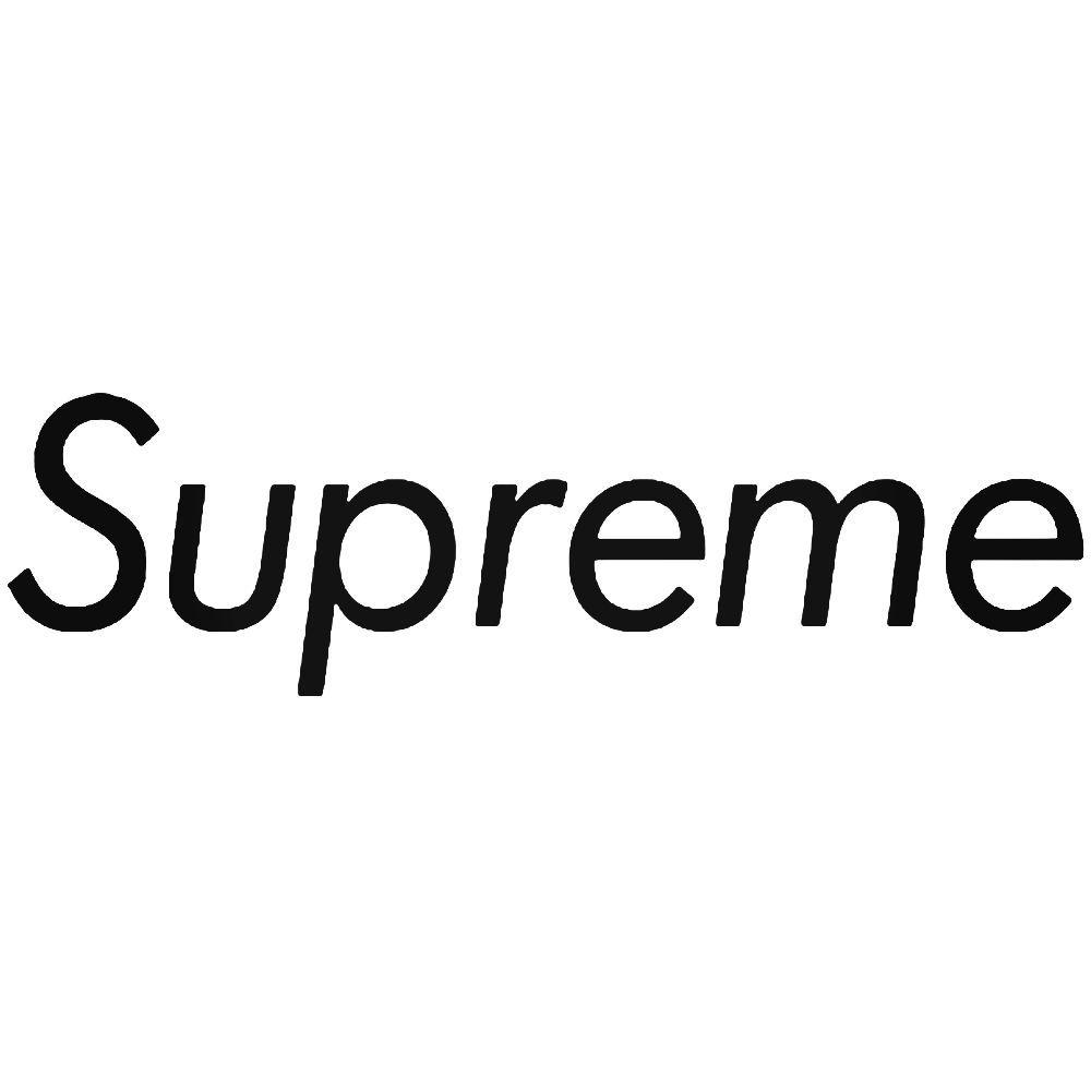 White Supreme Logo - Supreme Logo 2 Vinyl Decal Sticker