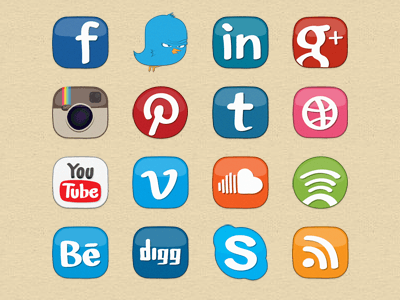 Top Social Media Logo - Social Media Icons by Erlen | Dribbble | Dribbble