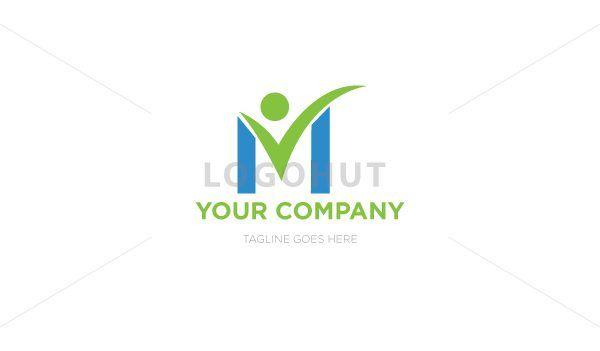 M Brand Logo - M Letter Happy Person Logo | Logohut
