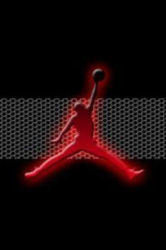 Red and Black Air Jordan Logo - Air Jordan Logo Red backgroundheaven.co.uk