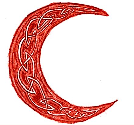 Red Crescent Moon Logo - zoey redbird | Tumblr shared by Vea on We Heart It