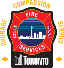 Red and Blue Services Logo - Toronto Fire Services